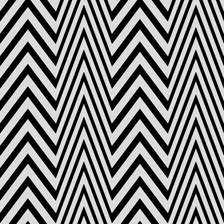 Zigzag lines. Jagged stripes. Seamless surface pattern design with wavy linear ornament. Repeated...