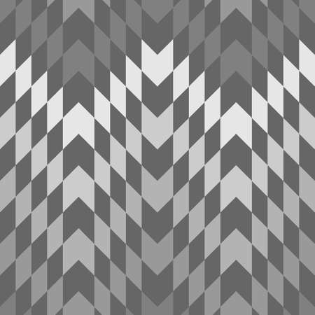 Seamless surface pattern design with interlocking polygons ornamentation. Color parallelogram and hexagons tessellation background. Checkered wallpaper. Mosaic motif. Ethnic ornament. Digital paper.のイラスト素材