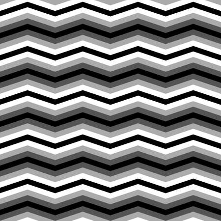 Zigzag lines. Jagged stripes. Seamless surface pattern design with triangular waves ornament. Repeated chevrons wallpaper. Digital paper for page fills, web designing, textile print. Vector art.のイラスト素材