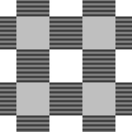Checks seamless pattern. Checkered ornament. Tiles wallpaper. Squares illustration. Geometric...