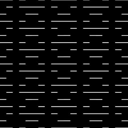 Seamless surface pattern design with strokes. Broken lines. Dashes motif. Horizontal bars illustration. Repeated slabs ornament background. Dashed wallpaper. Linear image. Digital paper print. Vector.のイラスト素材
