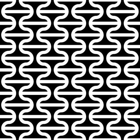 Seamless pattern with tiles ornament. Oriental ornamentation with repeated dumbbells shapes. Window tracery wallpaper. Grid motif background. Digital paper, textile print, web design. Vector art imageのイラスト素材