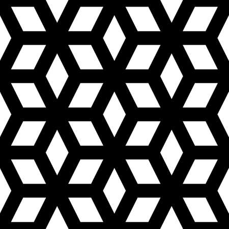 Mosaic. Rhombuses ornament. Grid background. Ancient ethnic motif. Geometric grate wallpaper. Grid backdrop. Digital paper, web design, textile print. Lozenges pattern. Seamless abstract illustration.のイラスト素材