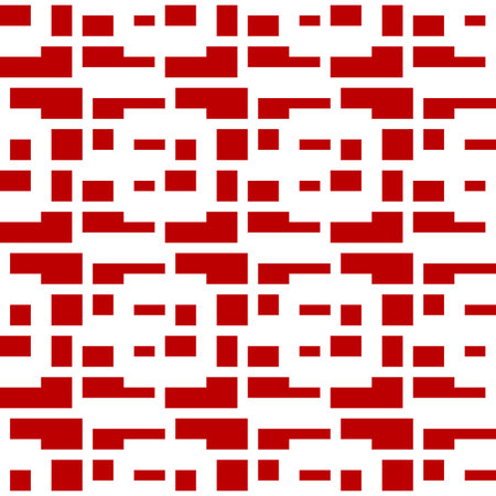 Seamless pattern. Checks, figures ornament. Squares, rectangles, forms wallpaper. Ethnic motif. Tiles, shapes backdrop. Geometric background. Mosaic illustration. Digital paper, textile print, Vector.のイラスト素材