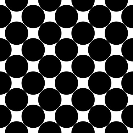 Seamless pattern. Big dots wallpaper. Circles ornament. Polka dot motif. Circular figures backdrop. Rounds background. Dotted motif. Digital paper, textile print, web design, abstract. Vector artwork.のイラスト素材