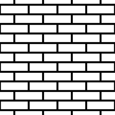 Seamless brickwall pattern. Bricks cladding wall. Walling wallpaper. Geometric ornament. Grid background. Geometrical backdrop. Mosaic motif. Digital paper, textile print, web design. Vector artwork.のイラスト素材