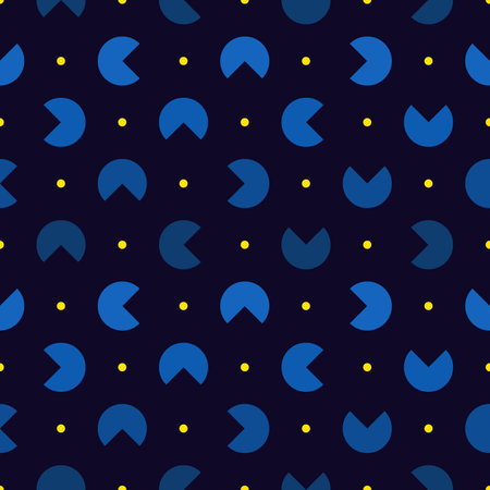 Minimalist seamless pattern. Repeated segmented circles abstract ornament. Geo modern background. Geometric minimal design wallpaper. Simple digital paper, textile print. Vector illustrationのイラスト素材