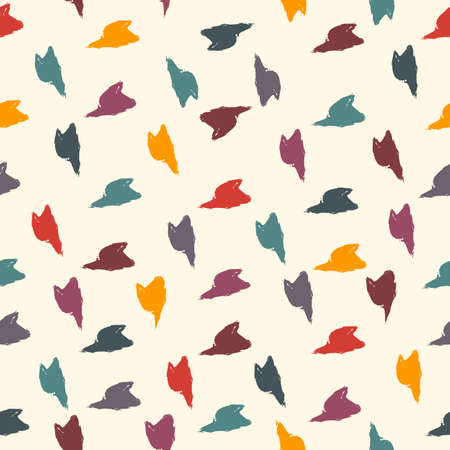 Arrows, pointers motif seamless pattern. Paint brush design background. Freehand modern minimal ornament. Trendy handdrawn doodle geometric print. Artistic hand drawn abstract vector wallpaperのイラスト素材