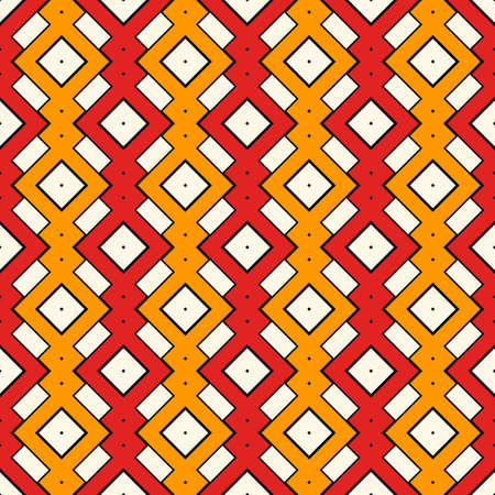 Ethnic, tribal seamless surface pattern. Repeated diamonds and squares motif. Folk background....