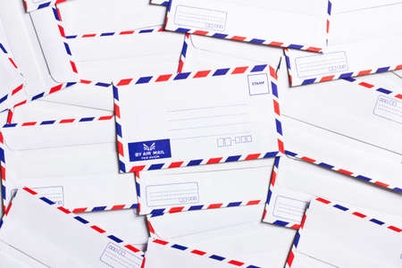 classic air mail envelope の写真素材
