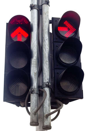 An isolated traffic lightの写真素材