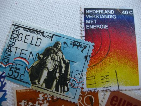 old Dutch special occasion stampsのeditorial素材