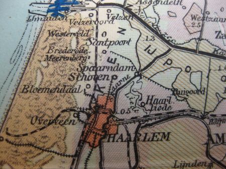 Vintage map of 1929: Haarlem, the netherlandsの写真素材