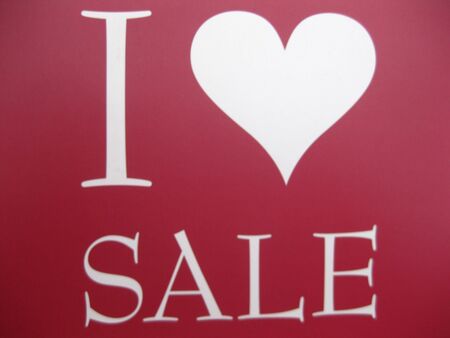 I love saleの写真素材