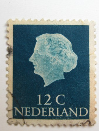 Vintage stamp from the Netherlandsの写真素材