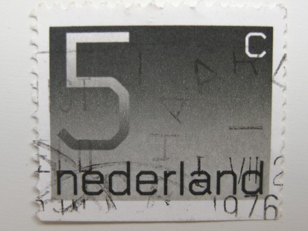 Vintage stamp from the Netherlandsの写真素材