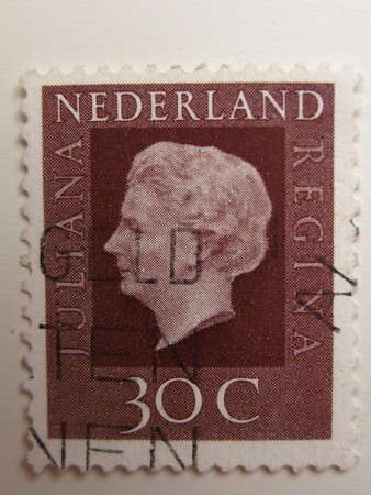 Vintage stamp from the Netherlandsの写真素材