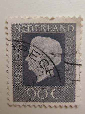 Vintage stamp from the Netherlandsの写真素材