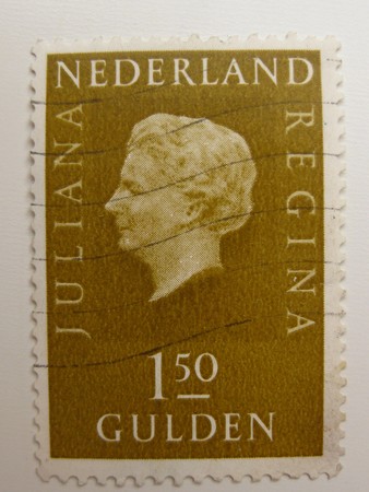 Vintage stamp from the Netherlandsの写真素材