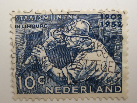 Vintage stamp from the Netherlandsの写真素材