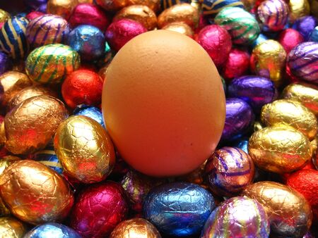 easter eggsの写真素材