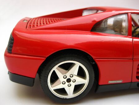 Red sports toy car