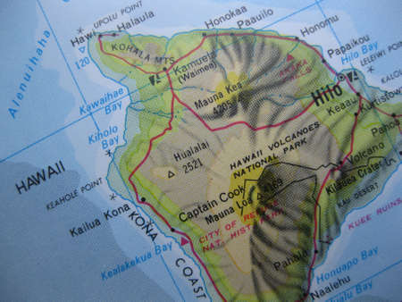 Map of Hawaiiの写真素材