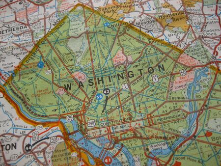 Vintage map of Washington DC