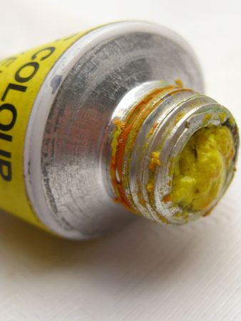 yellow paint の写真素材