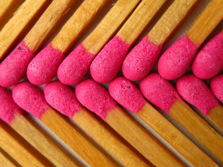 pink matchesの写真素材