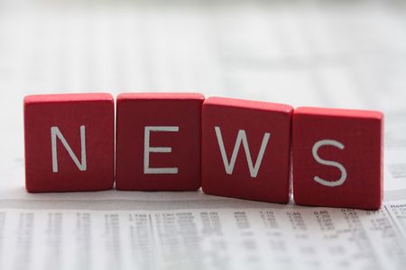 News!の写真素材