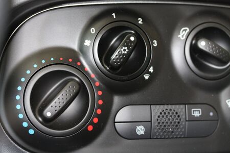 The interior of a small European car