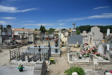 Old cemetery in the Provence, Franceの写真素材