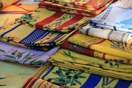 Traditional Provencal patterns on fabricsの写真素材