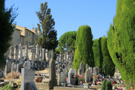 Old cemetery in the Provence, Franceの写真素材