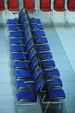 Passenger waiting area at a cruise terminalの写真素材