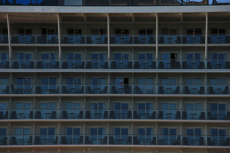 Velsen, The Netherlands - May 16, 2015: Celebrity Silhouette is a Solstice-class cruise ship, owned and operated by Celebrity Cruises, built by Meyer Werft, Papenburg. The Silhouette is 315 m (1,033 ft) long.のeditorial素材