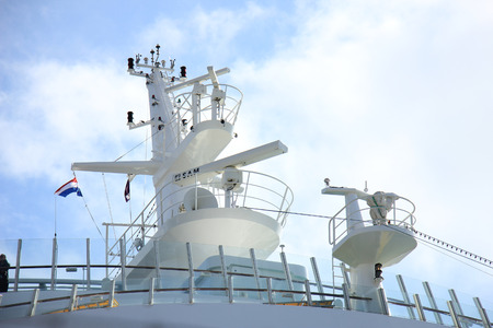 IJmuiden, The Netherlands - May 27, 2015: AIDAsol, AIDAsol is a Sphinx class cruise ship, built at Meyer Werft in 2011 for AIDA Cruises. She is 252 m (826.77 ft) long.のeditorial素材