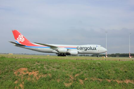 Amsterdam, The Netherlands - August 10 2015: LX-VCG Cargolux Airlines International Boeing 747-8F...
