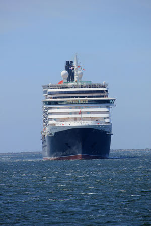 IJmuiden, The Netherlands - June 5th 2017: Queen Victoria, Cunard on North Sea Channel towards North...