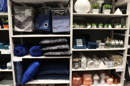 Haarlem, the Netherlands - october 6th 2018: various home accessories on display in a home...