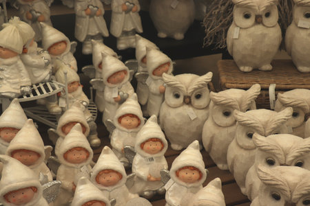 Aalsmeer, the Netherlands - November 7th 2018: Christmas decorations in an interior decoration shop