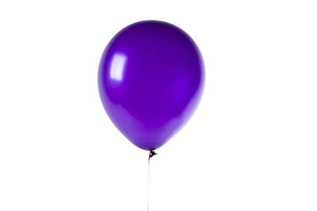 purple Balloon isolated on white の写真素材