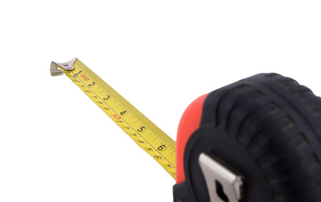 tape measure,isolated on white の写真素材
