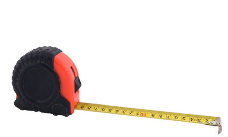 tape measure,isolated on white 