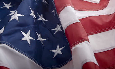 American Flag waving in the wind