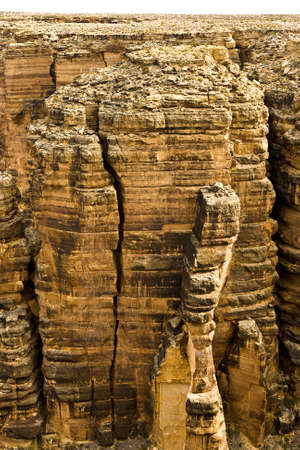 View of Colorado River in Grand Canyon northern end wall の写真素材