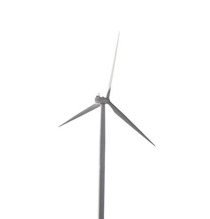 modern wind generator isolated の写真素材