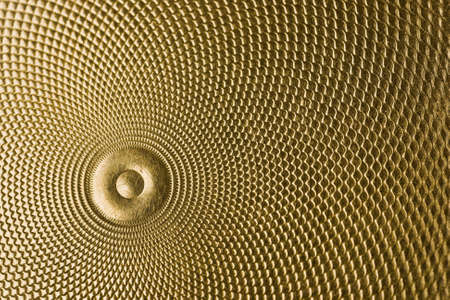 Highly detailed background carved in gold 