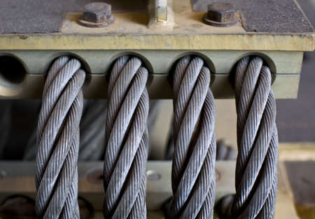 close up of large cables